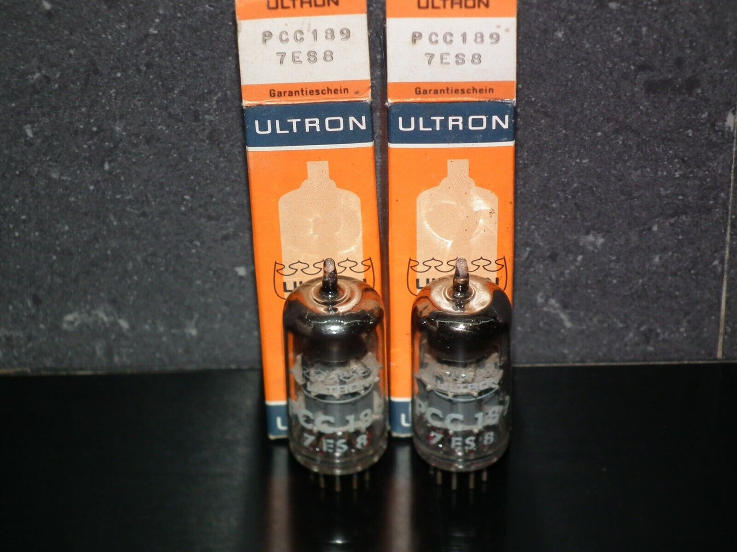 Platinum matched pair PCC189 7ES8 Ultron Tungsram very quiet, variable mu