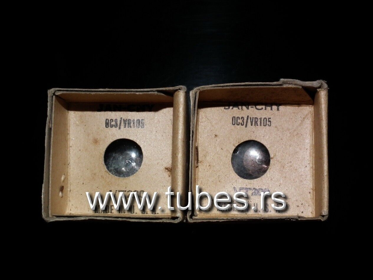 0C3 VR105 OC3 Hytron VT-200 NOS in original US NAVY box WWII 1945