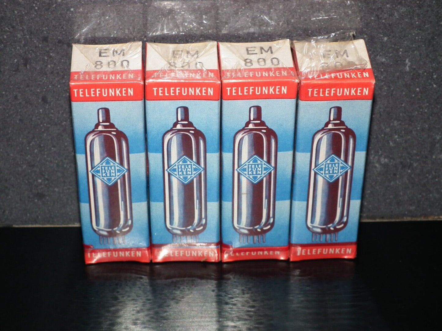 One(1 pcs) Telefunken EM800 NOS NIB Tuning Indicator Tube Magic Eye Diamond BTTM