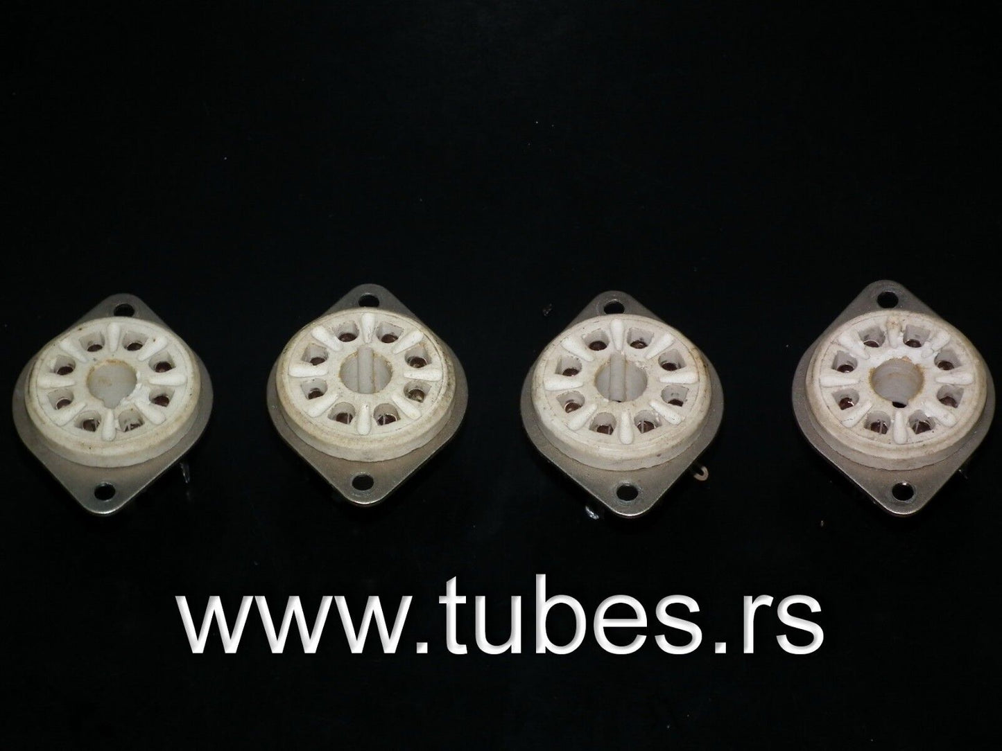 One VINTAGE K8A Octal Vacuum Tube Ceramic Socket Hi Quality EL34 GZ34 6SN7