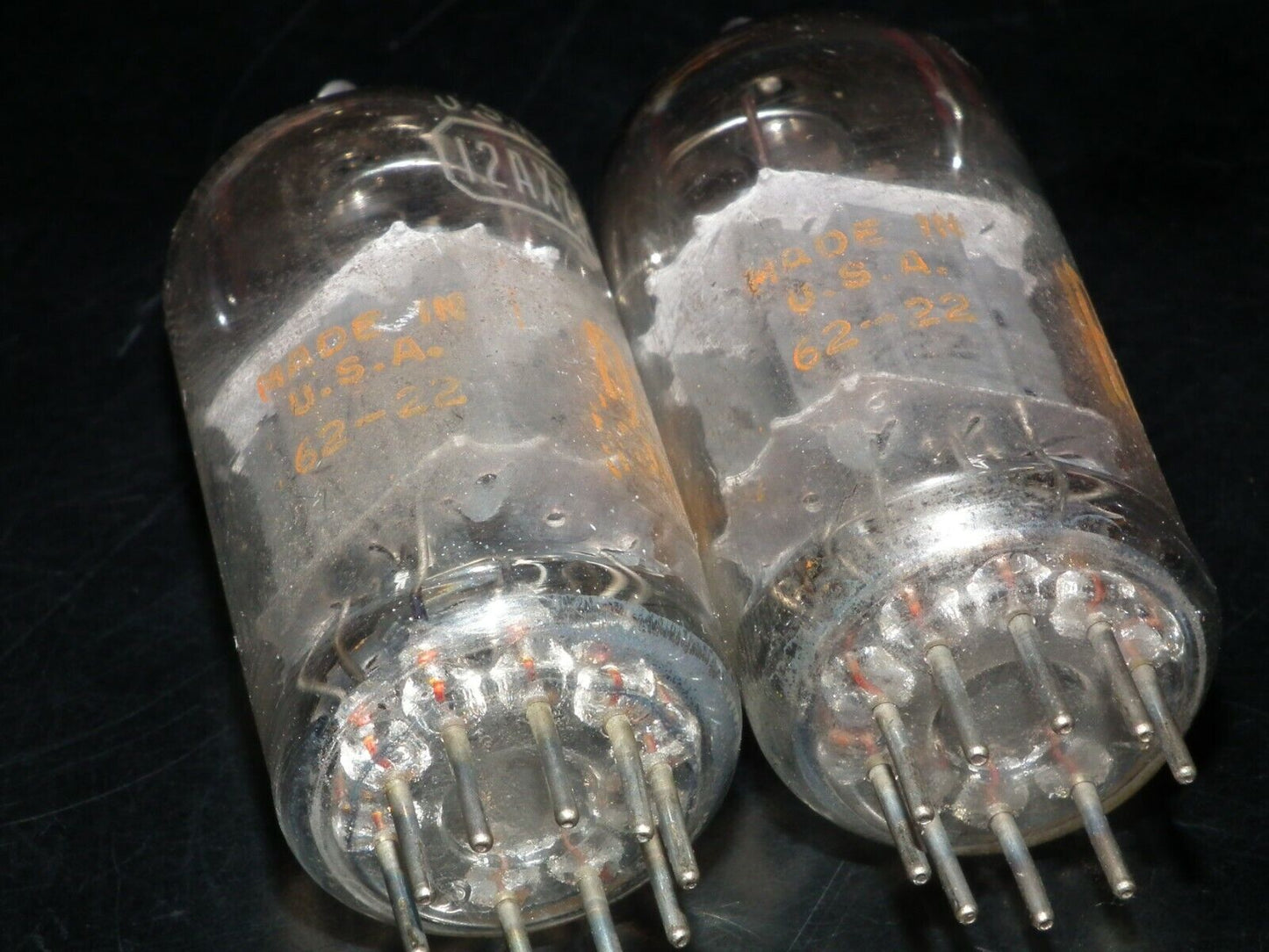 12AX7A RCA ECC83 Matched Pair 1962 Used tested 75% balanced sections