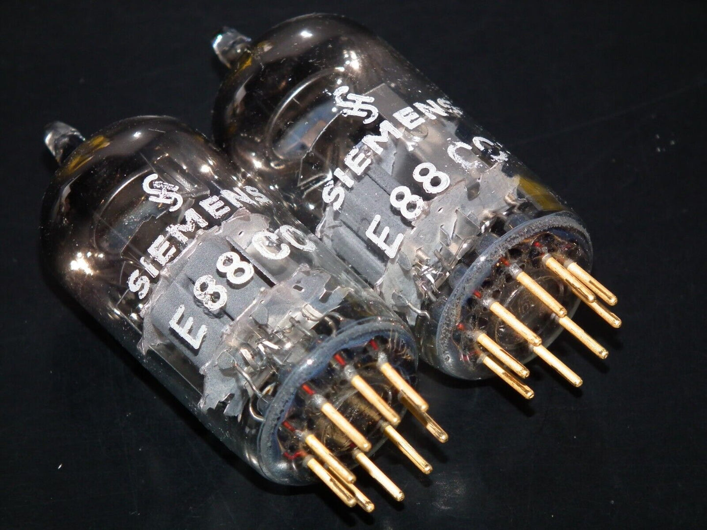 Platinum Matched Pair Siemens E88CC Used Tested NOS Dual Stage Getter A27H Code
