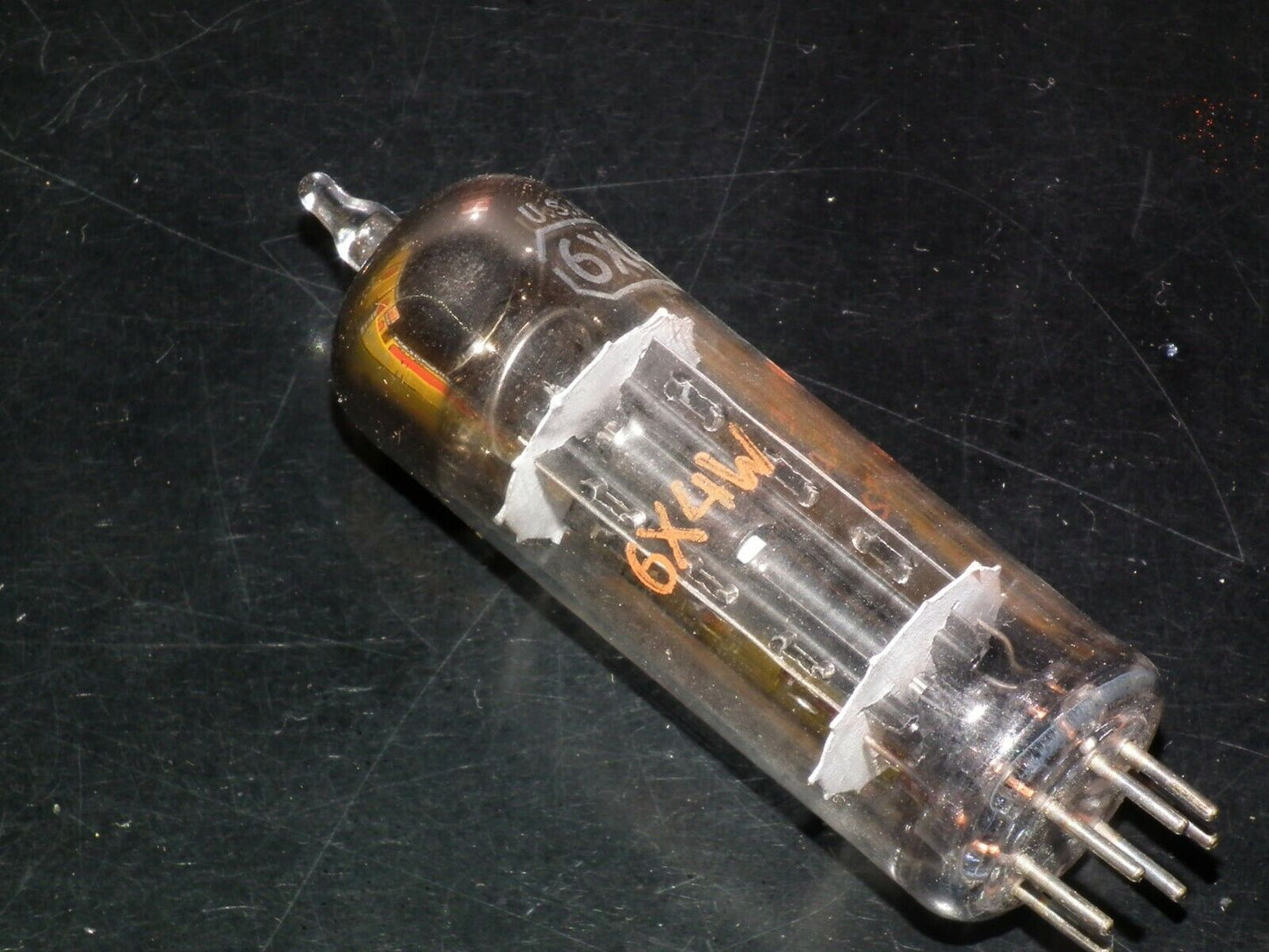 6X4W RCA EZ90 NOS NIB Black plates - carbonized nickel