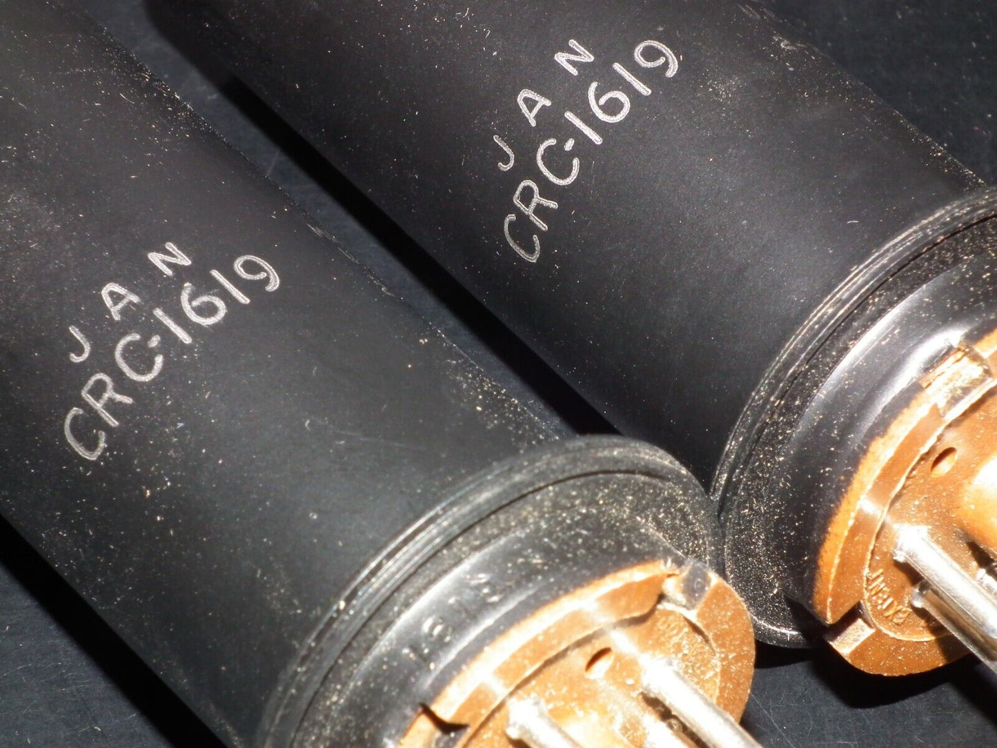 Platinum matched pair 1619 RCA NOS NIB JAN Boxes Brown Base The same codes VT164