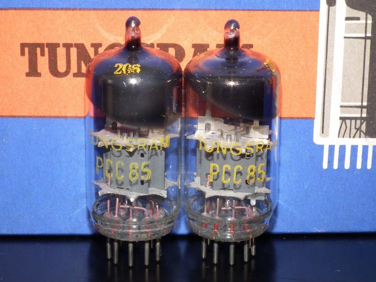 PCC85 Tungsram NOS NIB Early 60s Big Inclined Getter