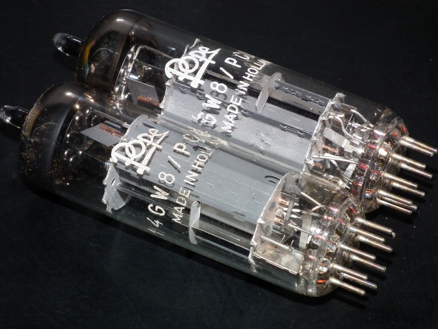 Platinum Matched Pair PCL86 14GW8 Philips Pope NOS NIB The same codes Late 60s