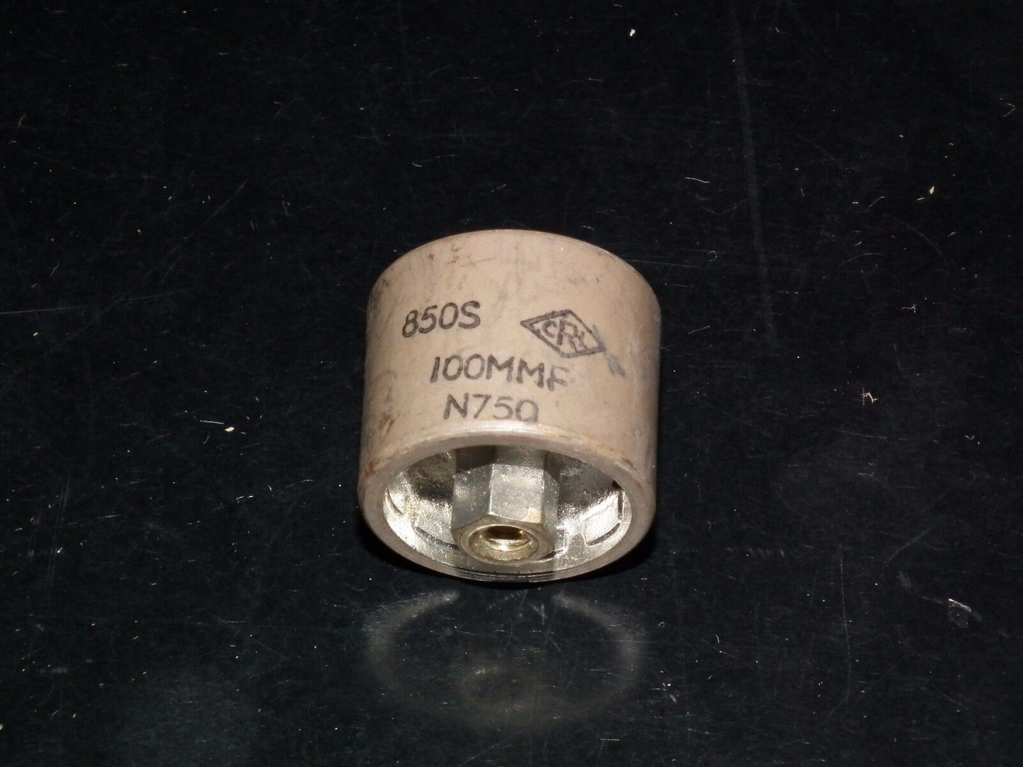 Doorknob Capacitor CRL 850S - 100pF 5KV N750 NOS for transmitters and linear amp