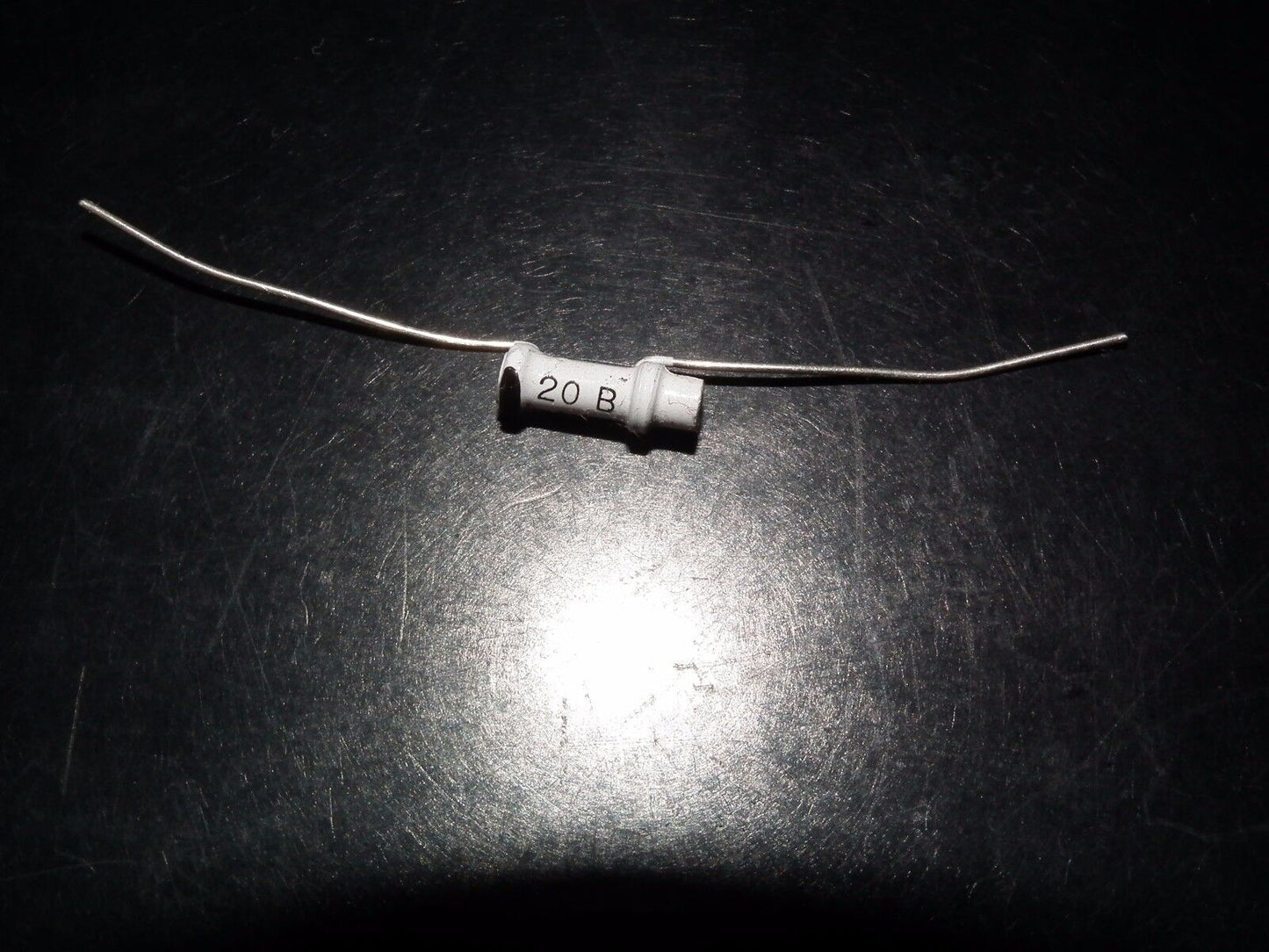 20pF 500V NOS Philips Tubular Ceramic Dogbone Capacitor - 0.00002uF 500V