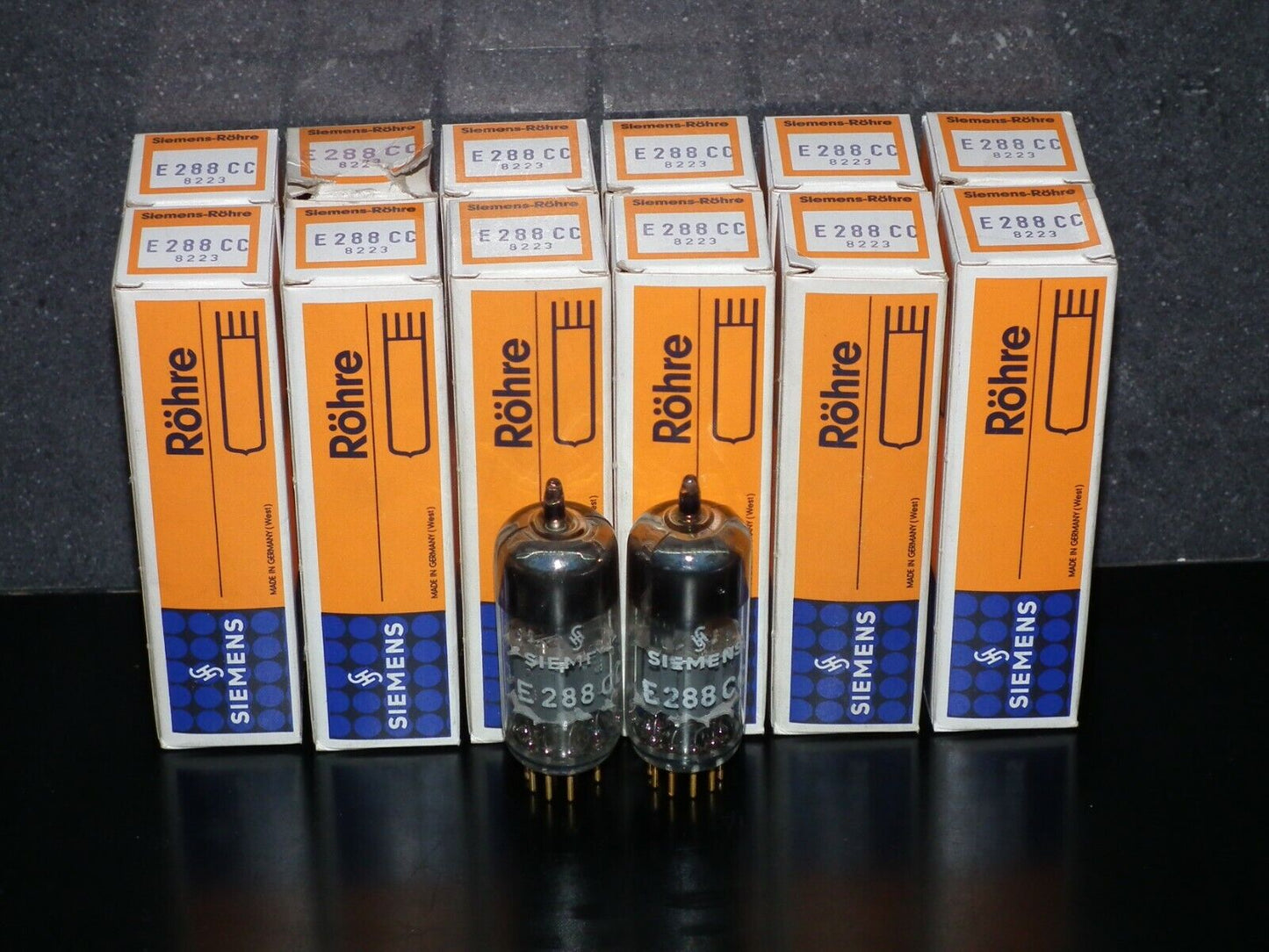 E288CC Siemens 8223 Platinum Matched Pair NOS NIB Munich Tube Plant