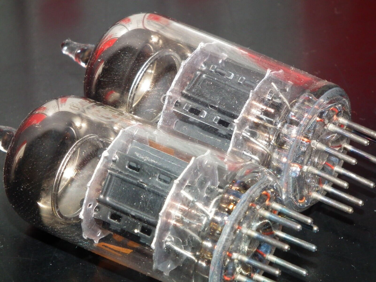 Platinum Matched pair 6BK7B RCA NOS NIB Rare Black Anodes Carbonized Nickel