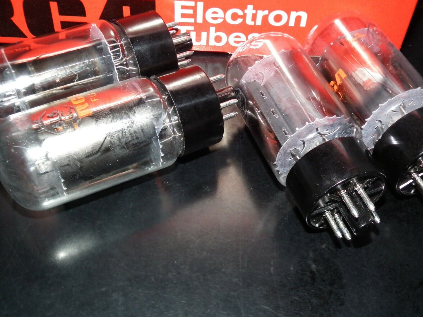 6L6GC RCA Platinum Matched Pair NOS NIB Holy Grail 6L6 Black Anodes