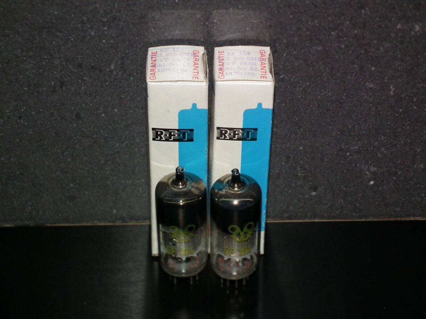 Platinum Matched Pair EF184 RFT Muhlhausen Germany 6EJ7 NOS NIB