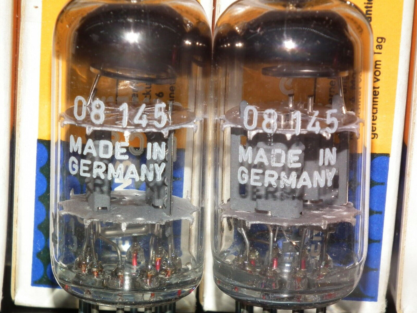 ECC81 Siemens Platinum Matched Pair NOS NIB 12AT7 Siemens&Halske Munich W German
