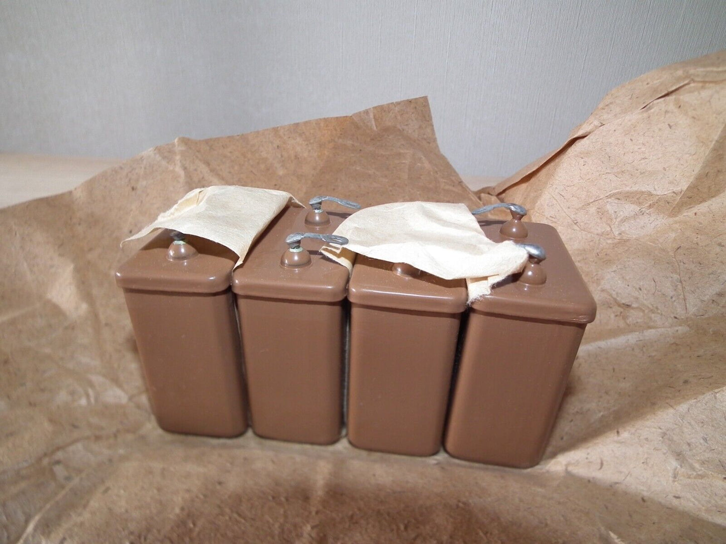 NOS PIO Capacitor 4mfd 600V 4u Paper in Oil MBGO-1 Soviet made in 70s