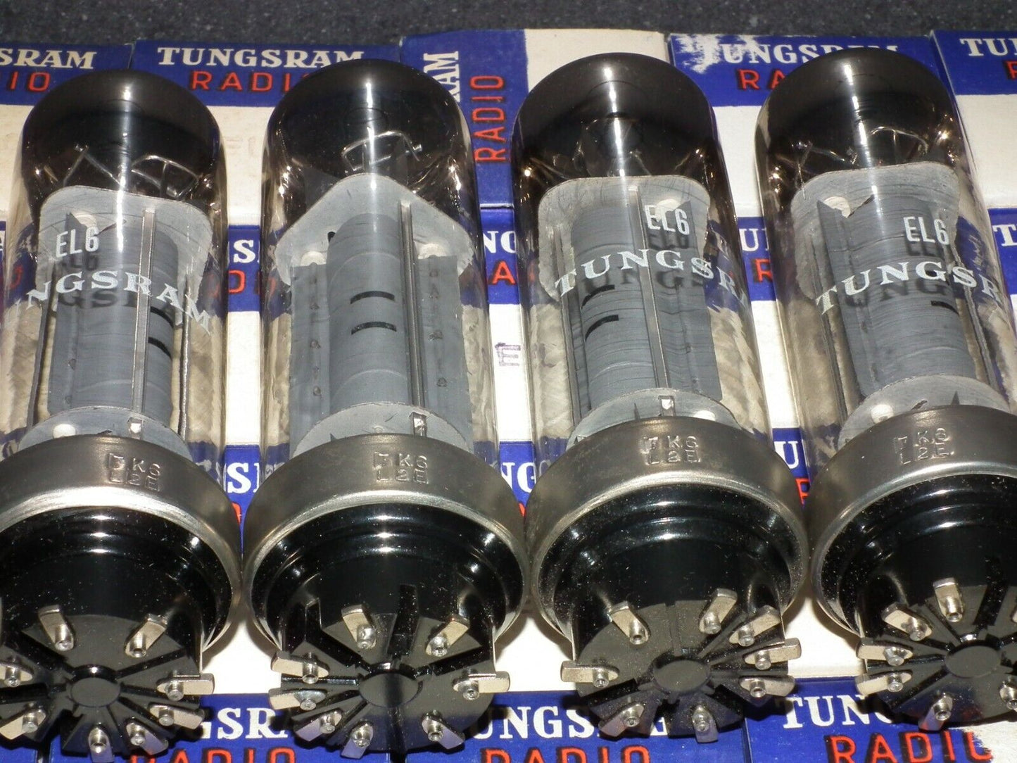 Platinum matched quad EL6 4699 Mazda Philips rebranded Tungsram, METAL BASE DD