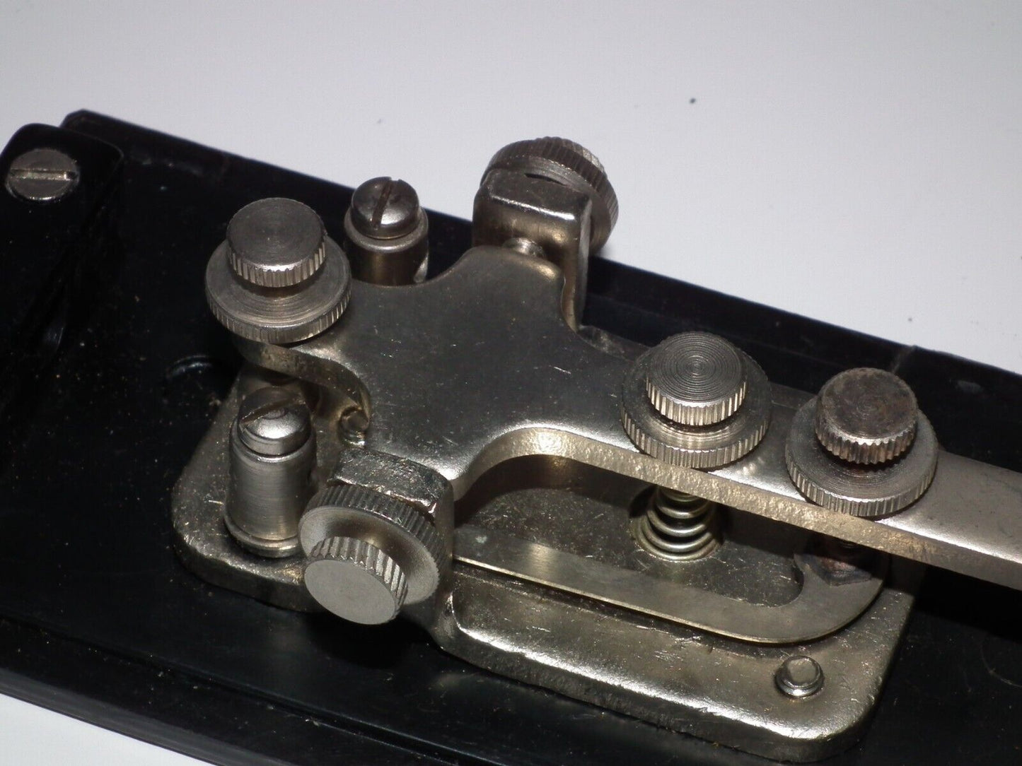 TS-1-Military Morse Code Keyer Key 6.3mm Jack, hi durable flex cable NOS