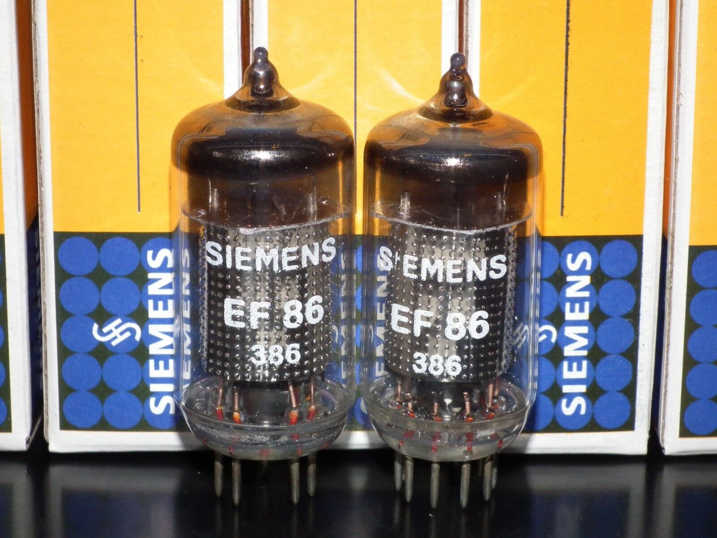 Platinum Matched Pair (2 pcs) EF86 Siemens NOS NIB 6267 Audio Pentodes Low Noise