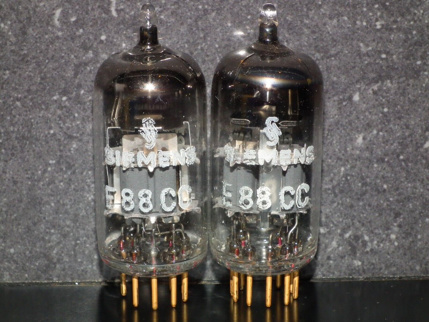Platinum Matched Pair Siemens E88CC ~CCa Tested NOS Dual Stage Getter A27H Code