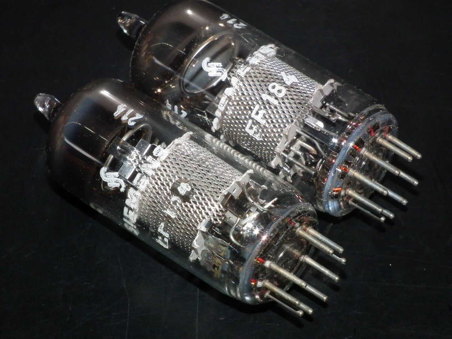 Platinum Matched Pair EF184 Siemens Halske Munich plant West Germany 6EJ7 NOS