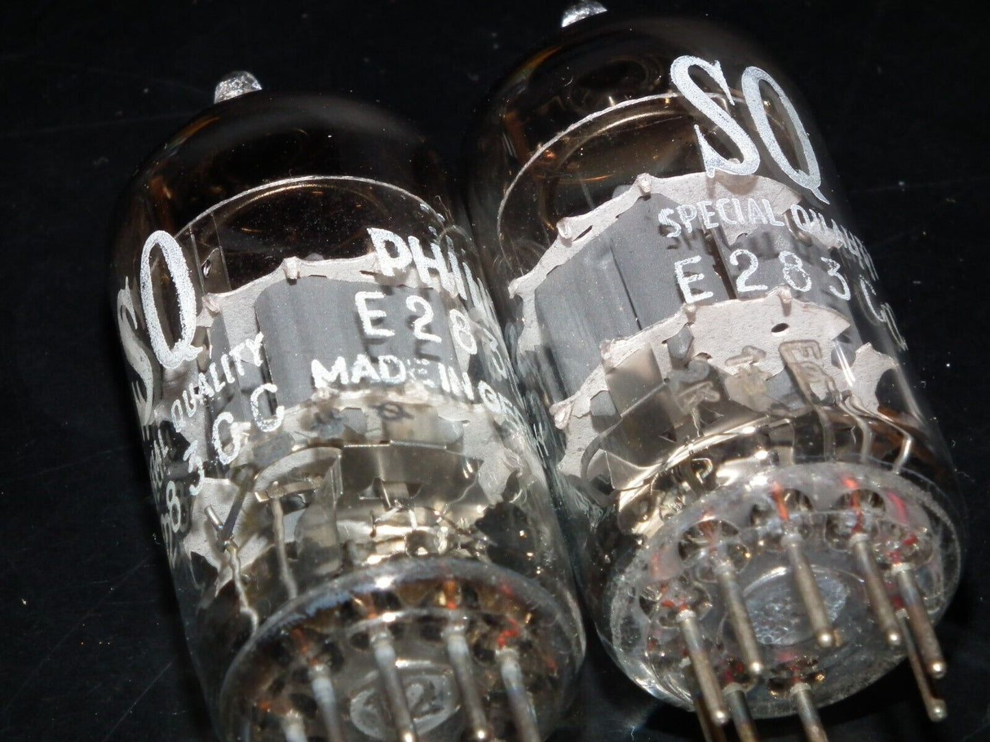 E283CC Siemens Platinum Matched Pair NOS, rebranded Philips, balanced low noise