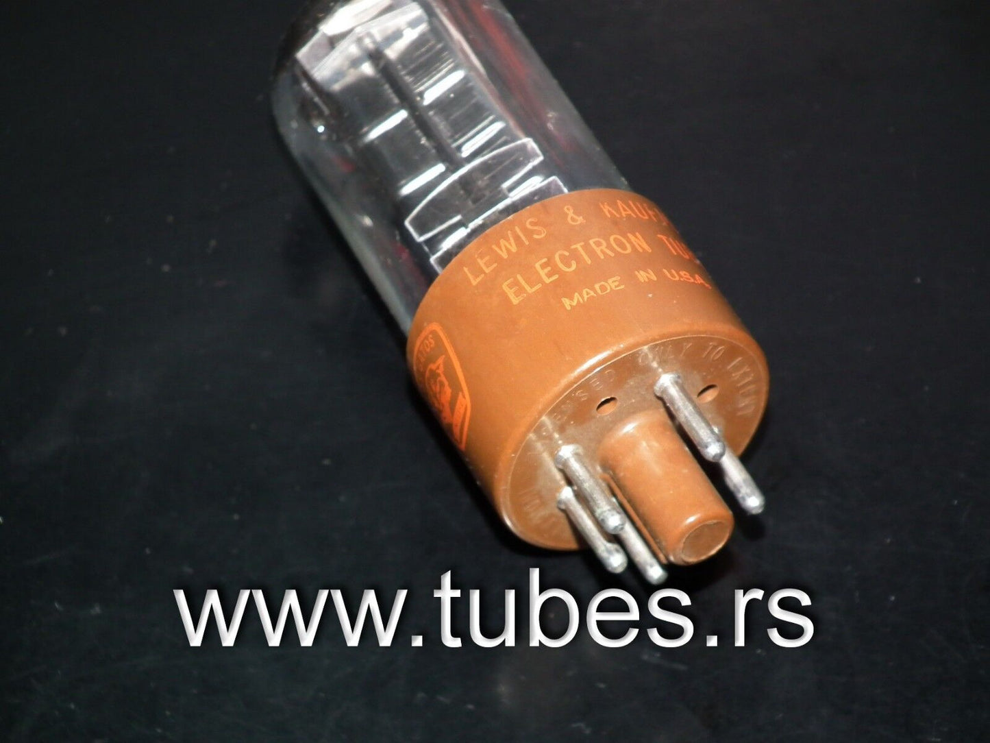 5Y3GT Los Gatos NOS NIB Rare Square Getter, triple mica, black plates, brown bas