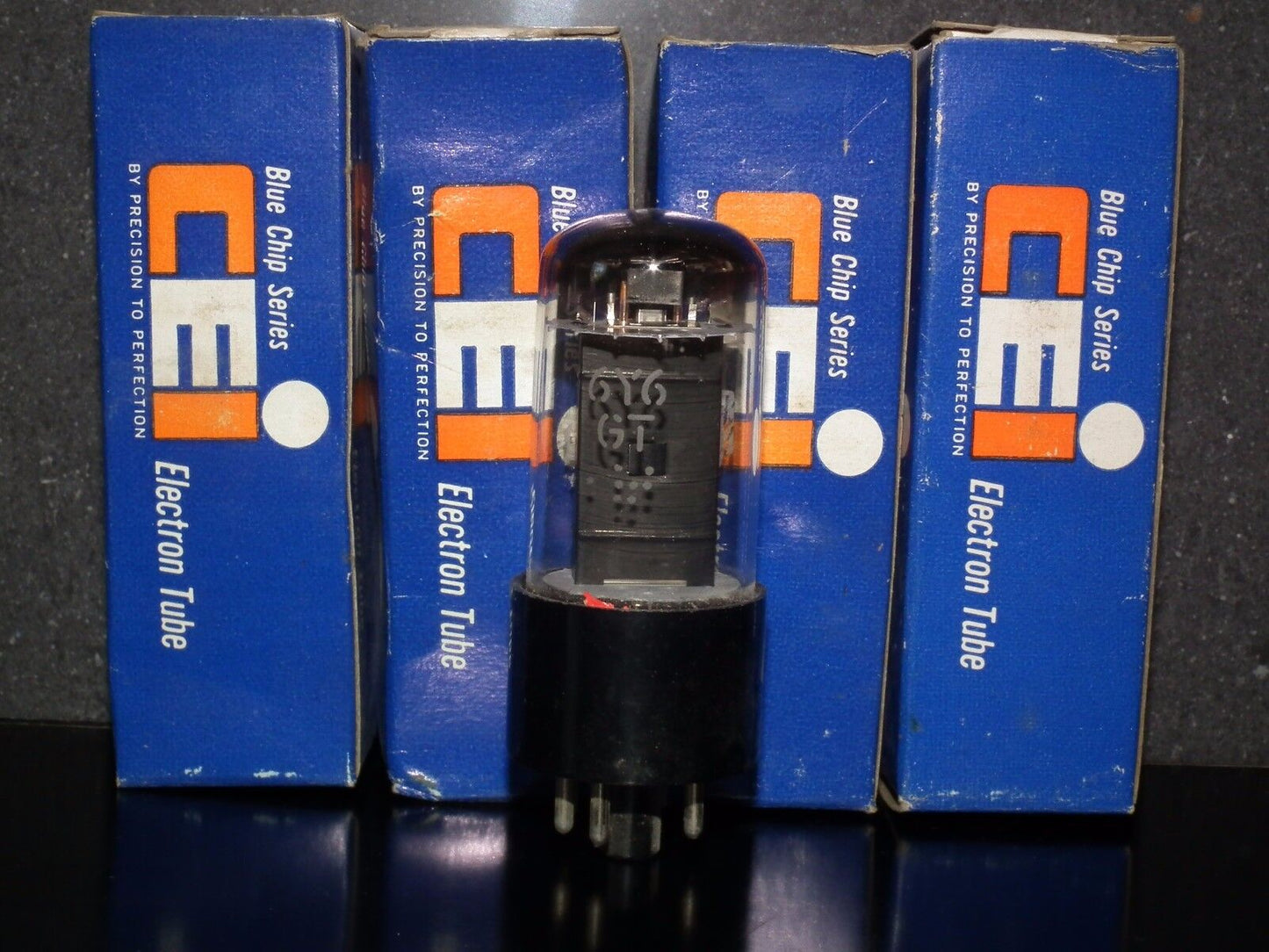 6Y6GT CEI NOS NIB tube audio pentode Made in USA