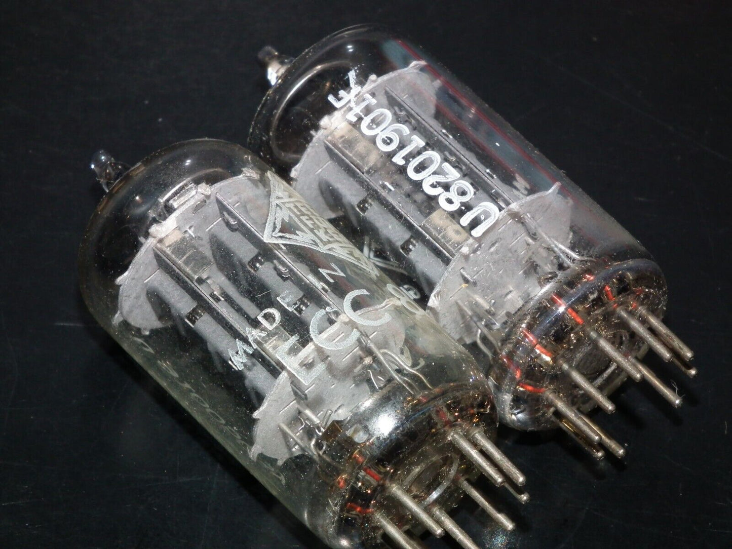 Matched Pair ECC802S Telefunken E82CC ECC82 12AU7 NOS NIB Ulm West Germany