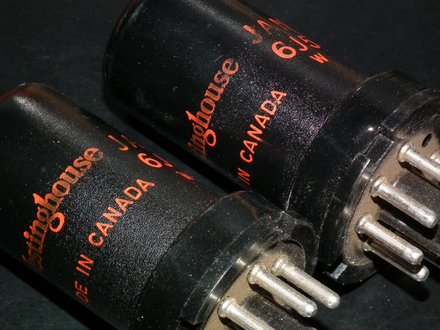 6J5 Westinghouse Platinum matched pair NOS NIB