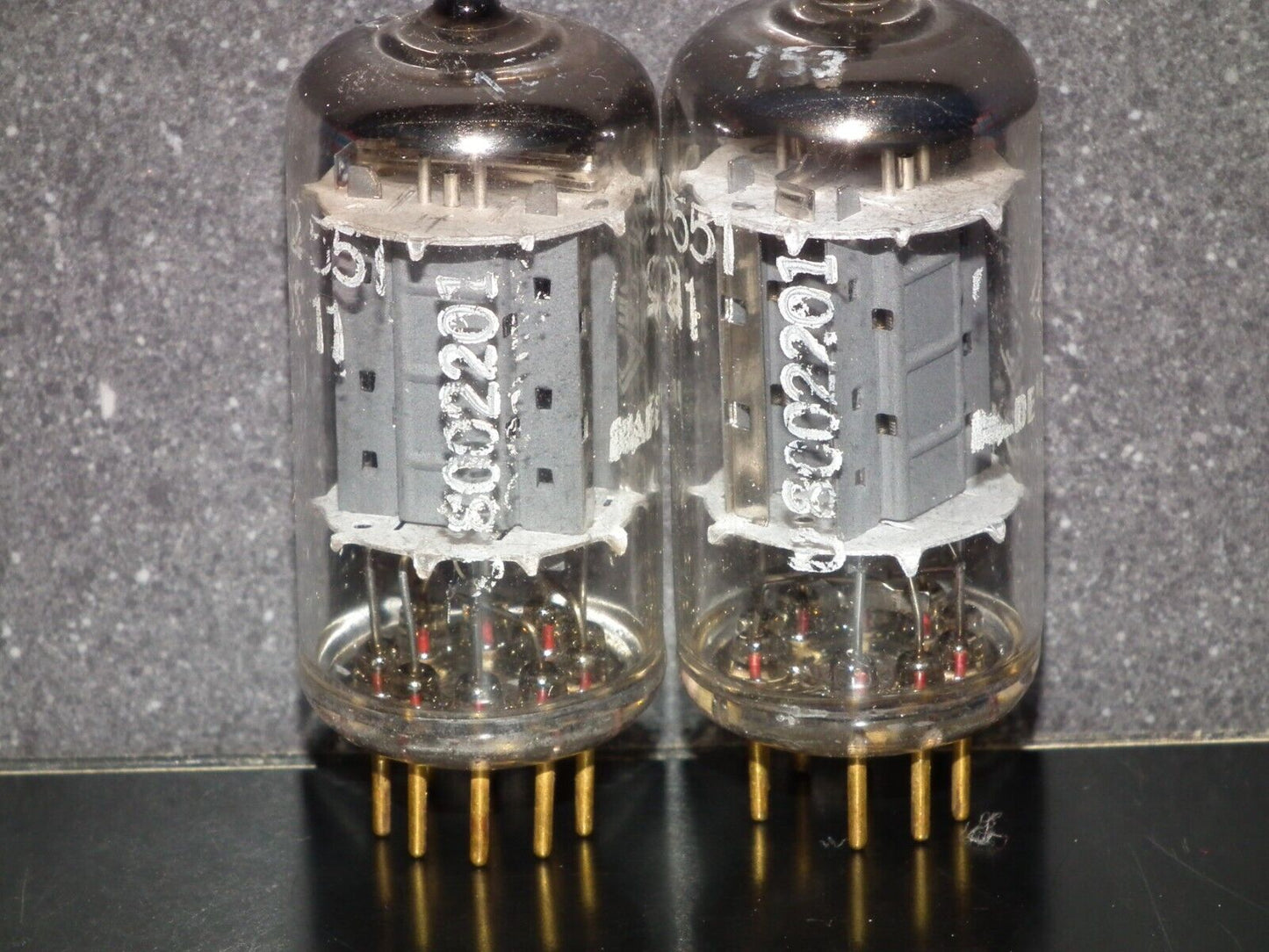 Platinum Matched Pair 6211 Telefunken ~ECC82 Tested NOS DB Gold Pins ULM ECC802S