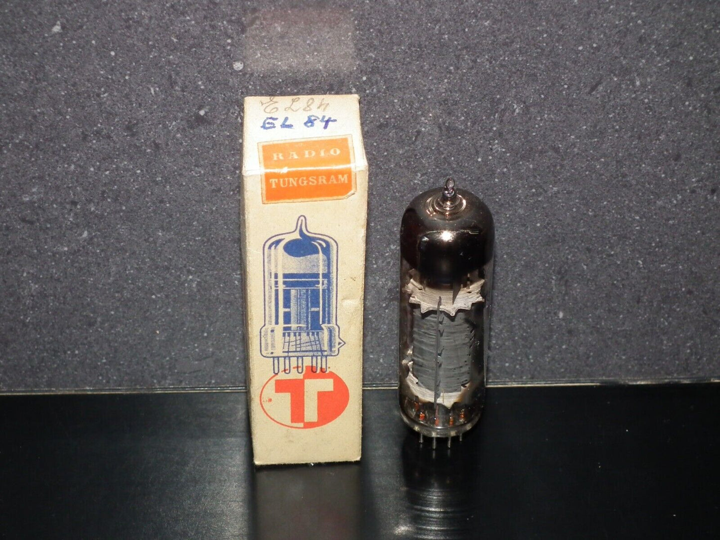 EL84 Tungsram 6BQ5 NOS NIB Rare Thick Getter Late 50s Made in Austria