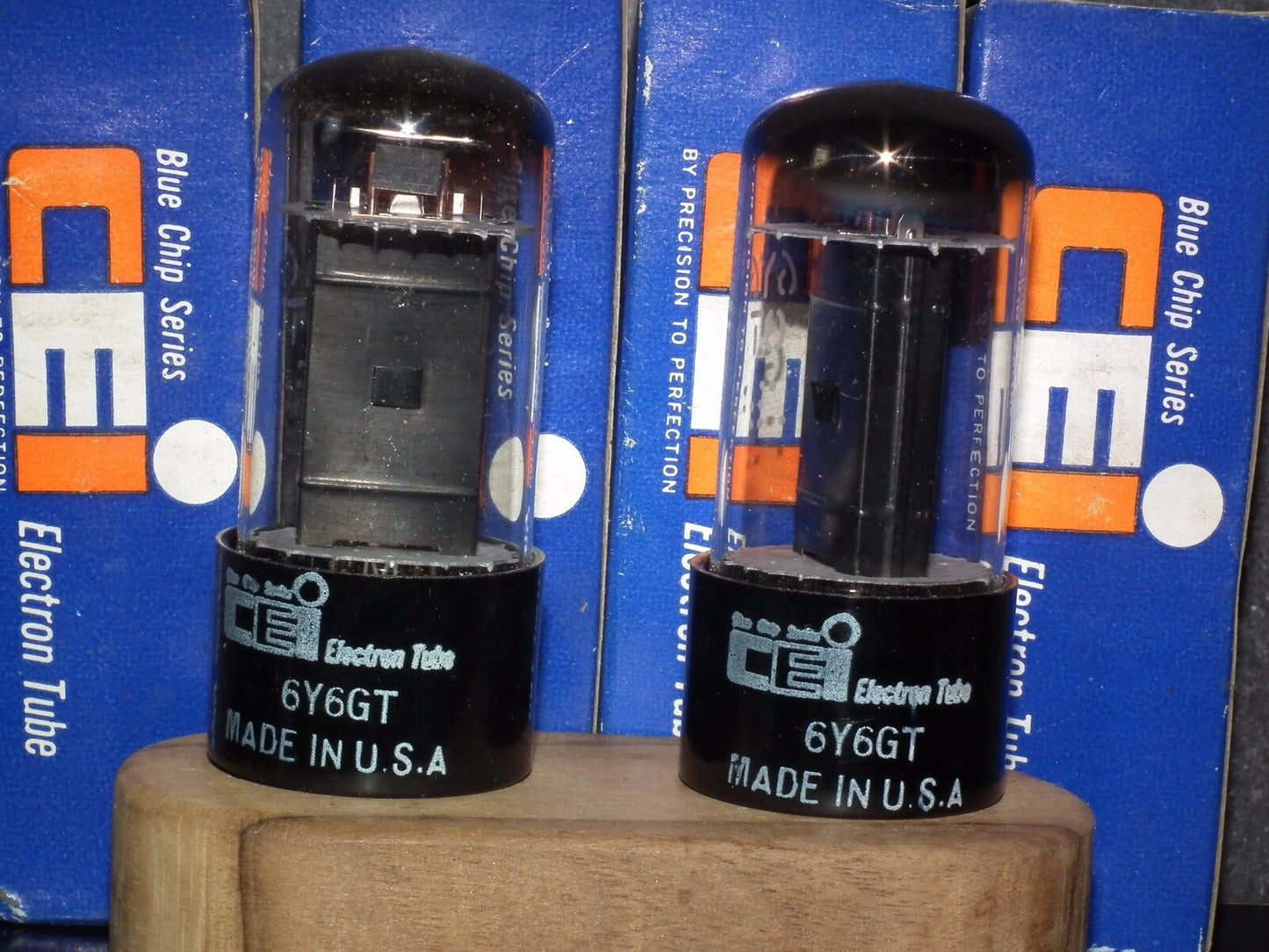 6Y6GT CEI NOS NIB tube audio pentode Made in USA