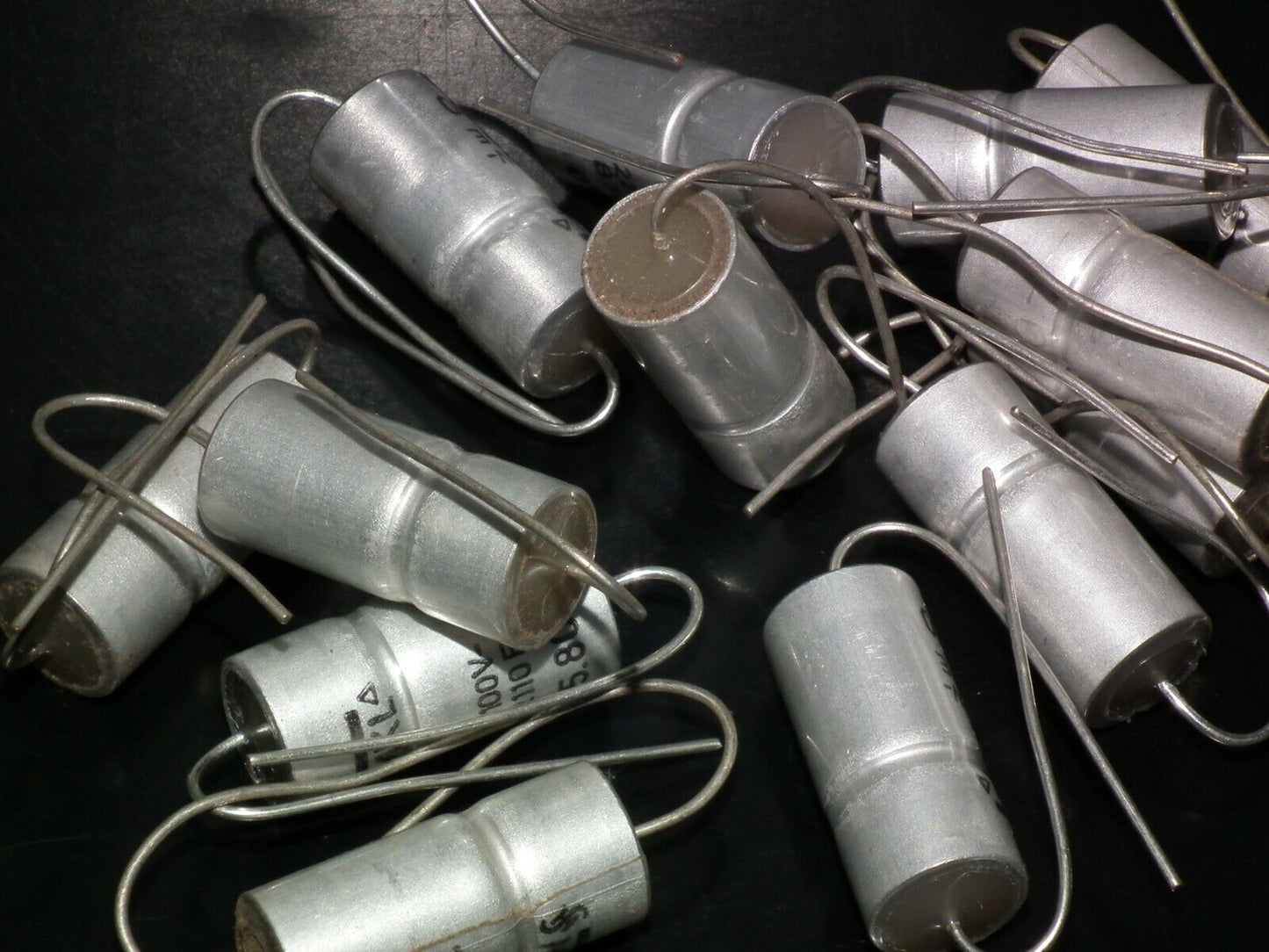 Two NOS vintage Siemens MKL Capacitors 2.2 mfd 100V Klangfilm West Germany 1980