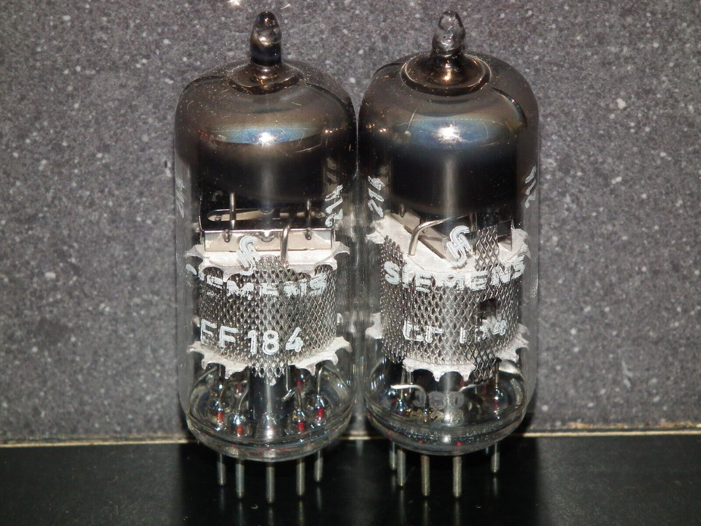 Platinum Matched Pair EF184 Siemens Halske Munich plant West Germany 6EJ7 NOS