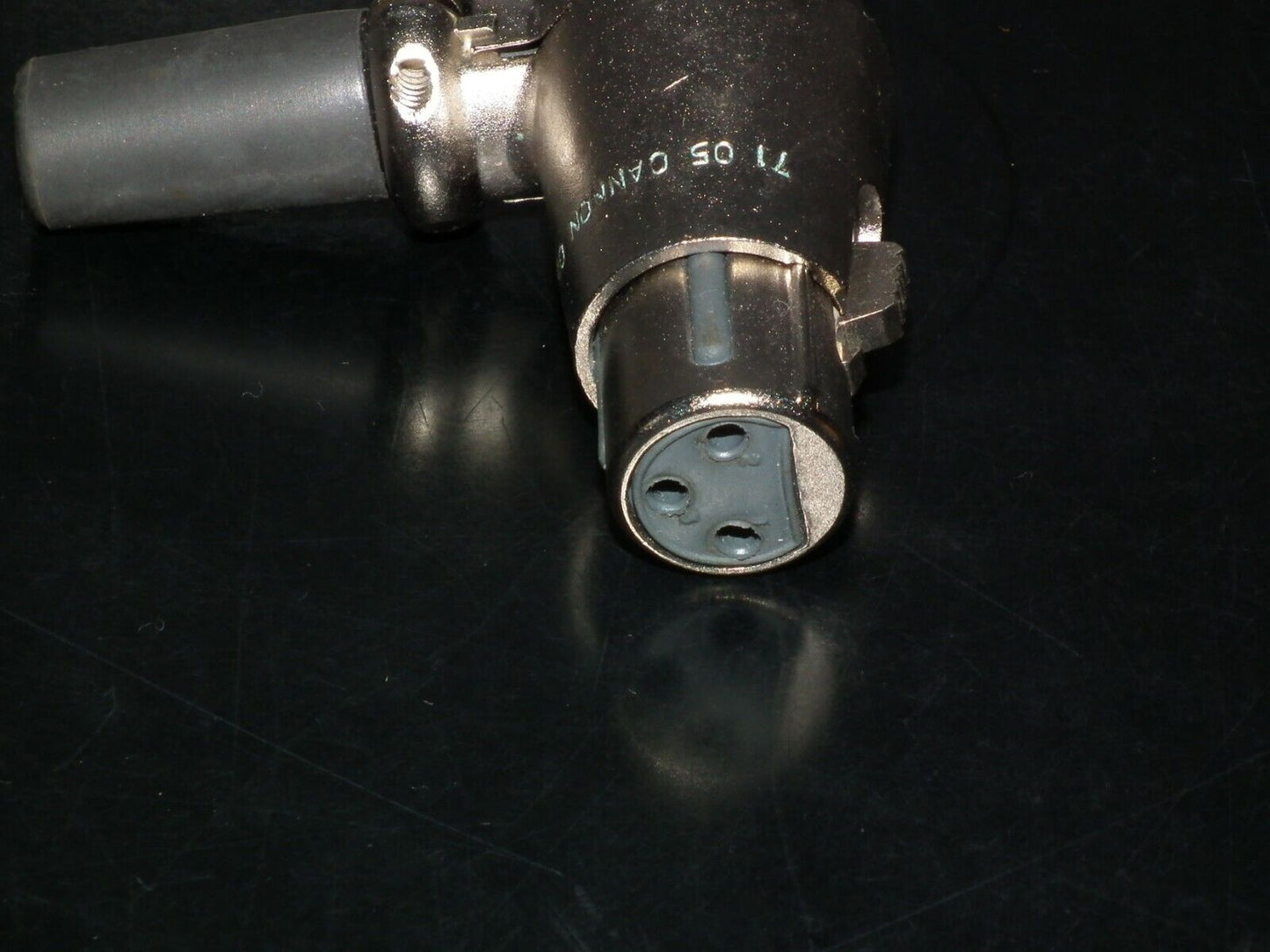 ITT Cannon XLR-3-15 NOS female angle connector XLR 3 15 (3 pole) Made in UK 1971