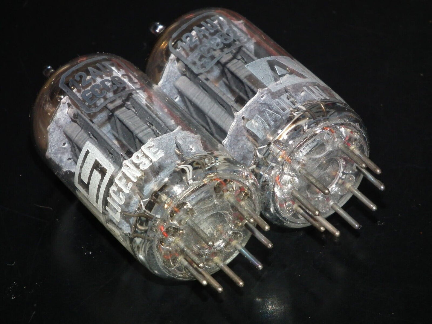 One (1 pcs) ECC82 12AU7 ATES RCA Long Anodes 17mm NOS NIB