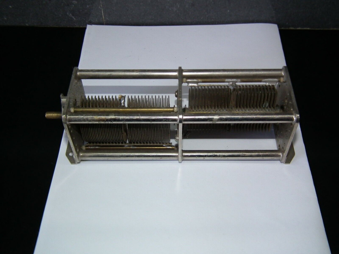 PHILIPS AIR VARIABLE CAPACITOR 2 x 320pF ( 640pF ) - ball bearing HIGH QUALITY