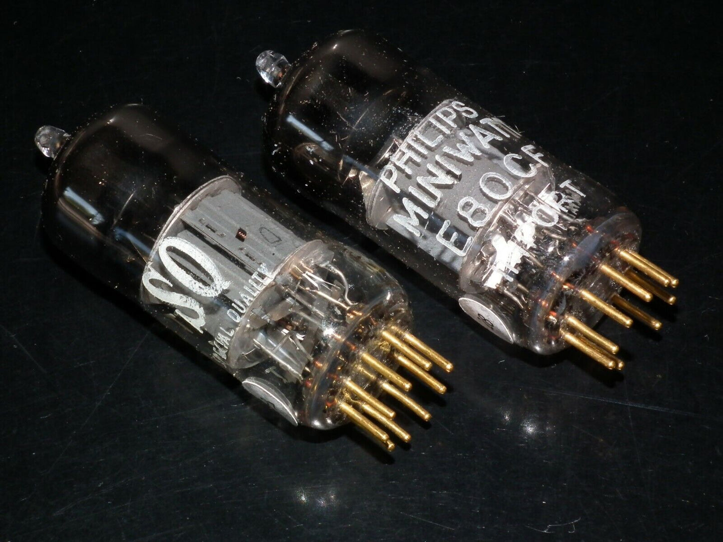 VALVO GERMANY E80CF 7643 for McIntosh MR-67 65B 71 Pinched Waist!!! Philips SQ