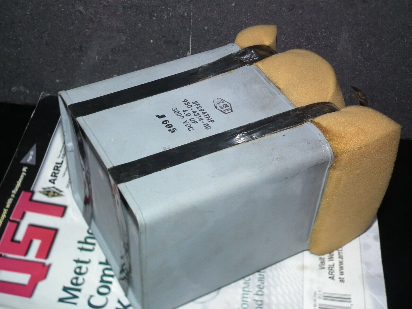 Genuine CSI PIO Capacitor 4mfd 3000V NOS One pcs (1 capacitor) 4u 3000V 3KV