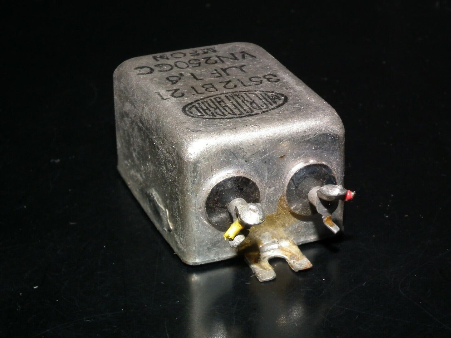 Two vintage PIO capacitors 1.6uF 250V MICROFARAD perfect for tube audio glass