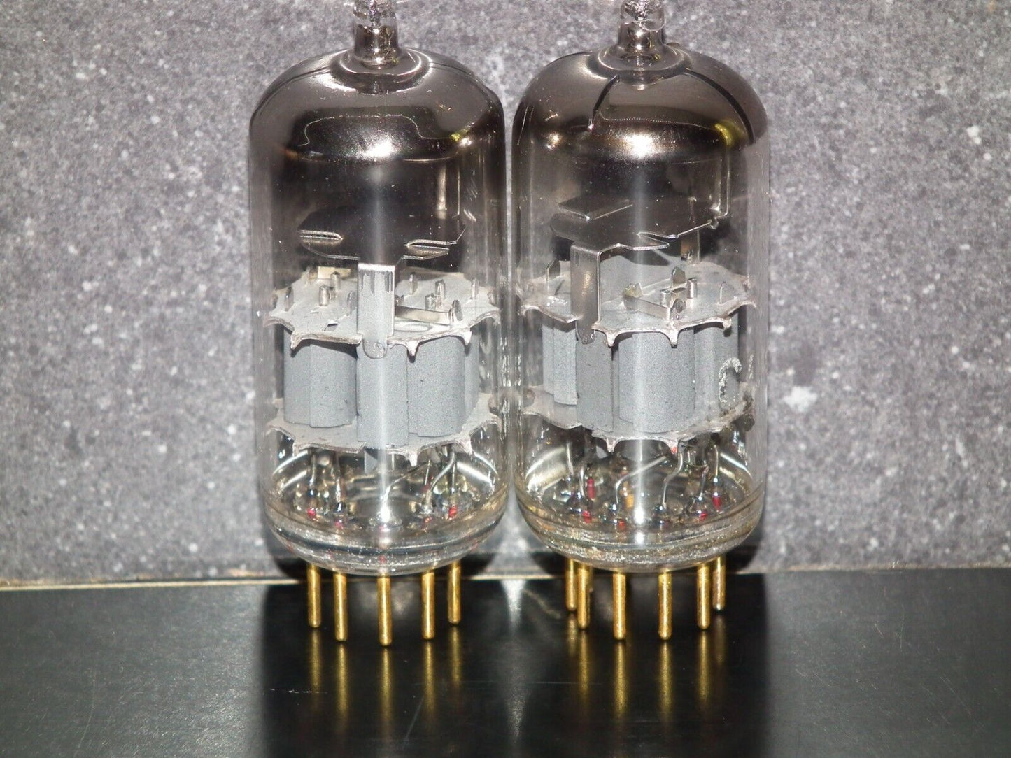 Platinum Matched Pair CCa Siemens E88CC ECC88 GRAY SHIELD Used Tested NOS 135%