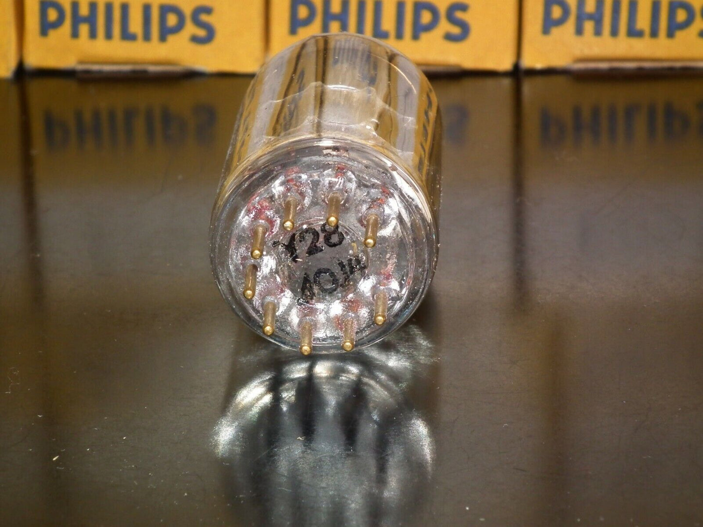 EC81 Philips NOS Low Noise Triode Delta Heerlen Code Early Version Code on Stem