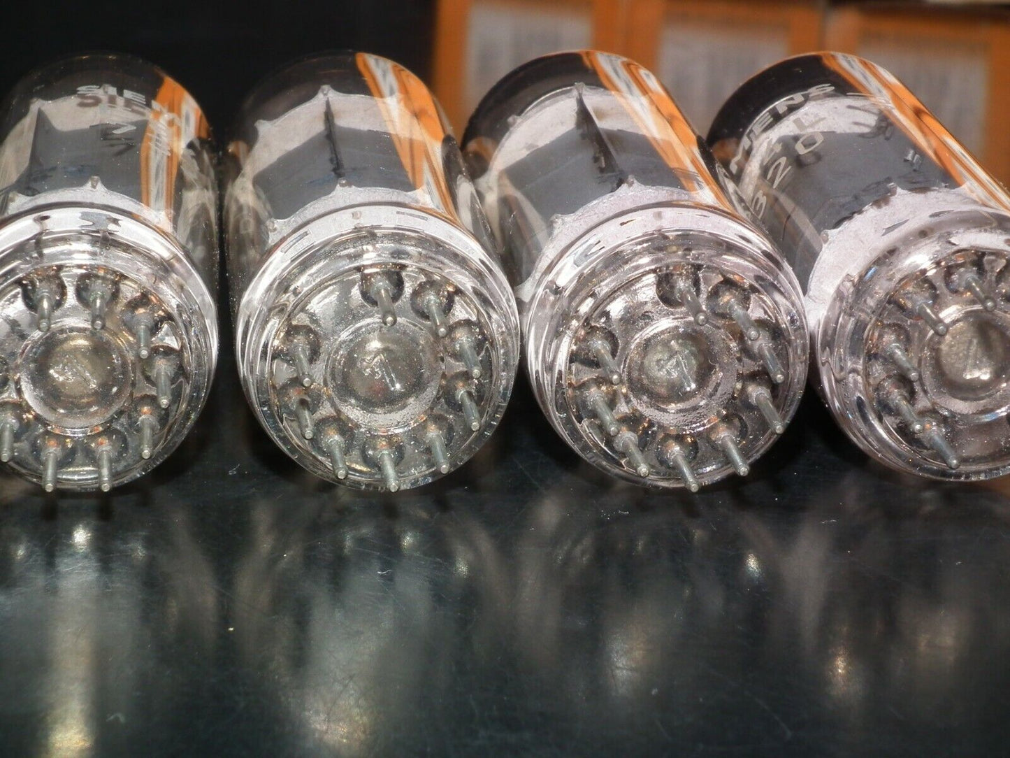 E84L 7320 Platinum Matched Quad Siemens & Halske NOS NIB EL84 6BQ5