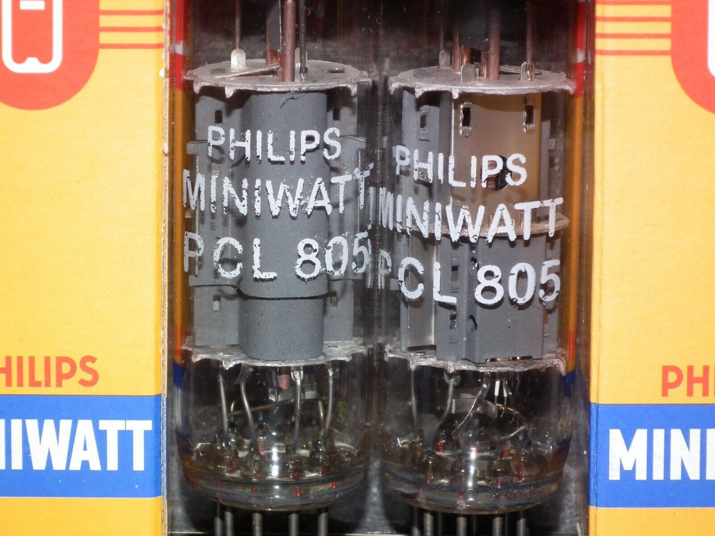 Platinum Matched Pair (2 tubes) PCL805 Philips Miniwatt Triode Pentode NOS NIB