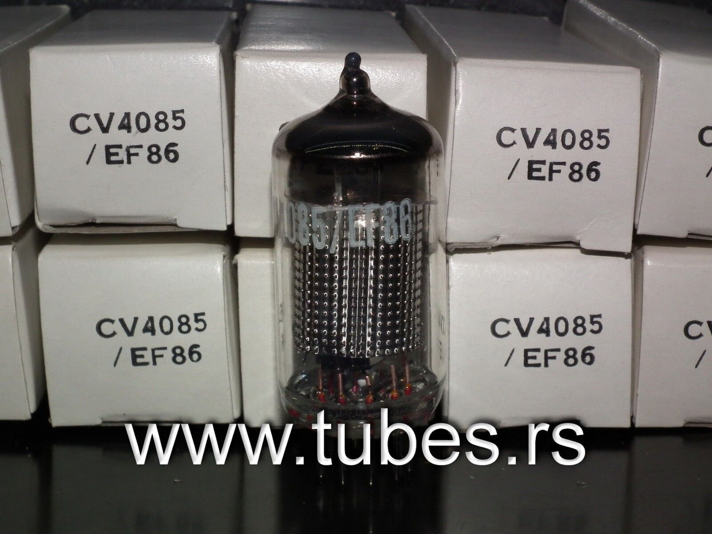 Platinum matched pair EF86 6267 CV4085 UK Low Noise Audio