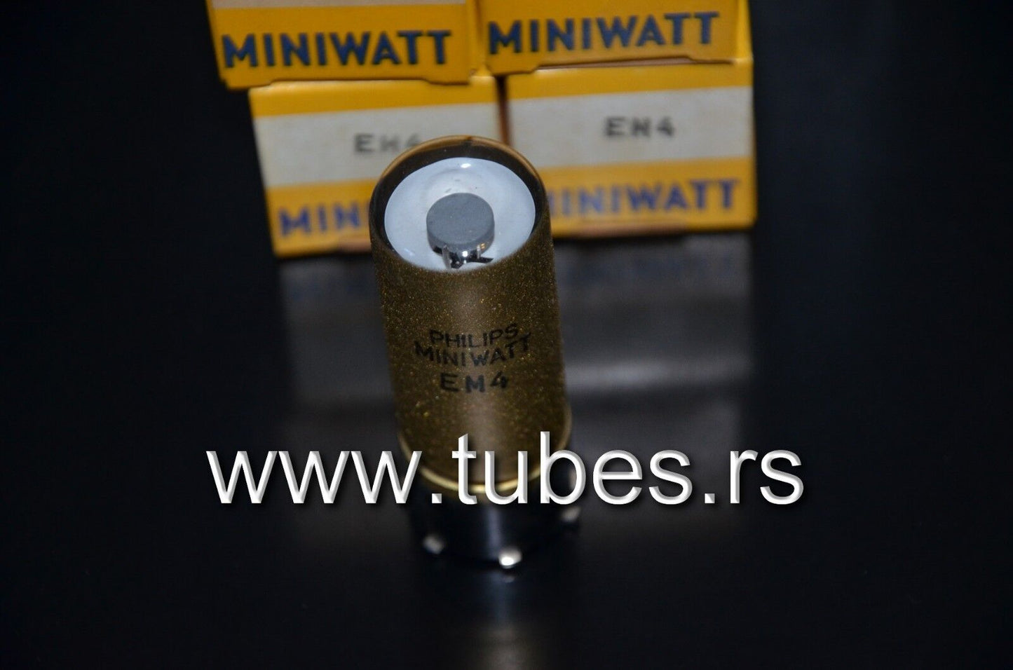 One (1 pcs) Philips EM4 tuning eye tube old type