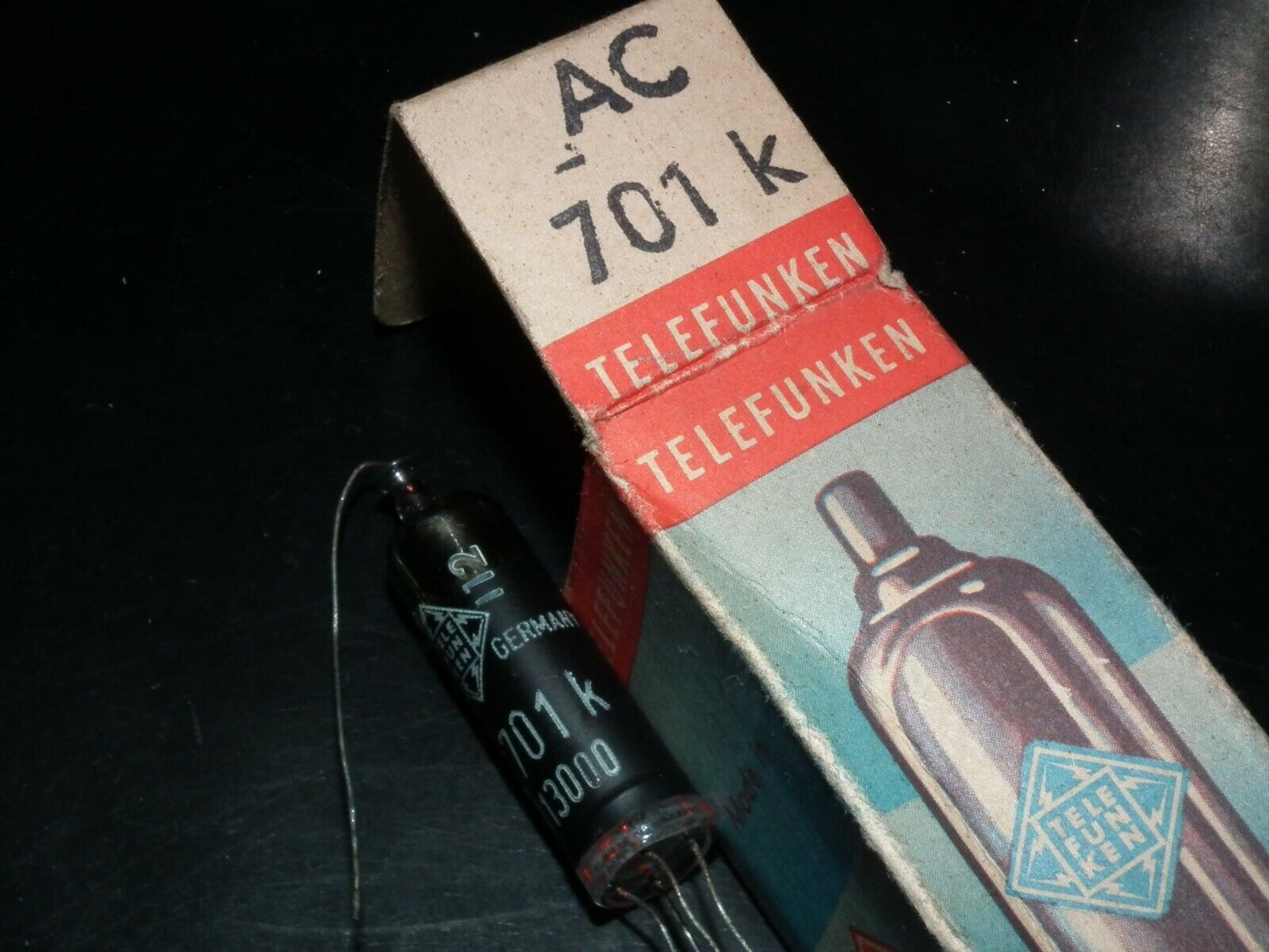AC701K Telefunken NOS NIB Microphone Triode RARE K Version RED DOT for Neumann