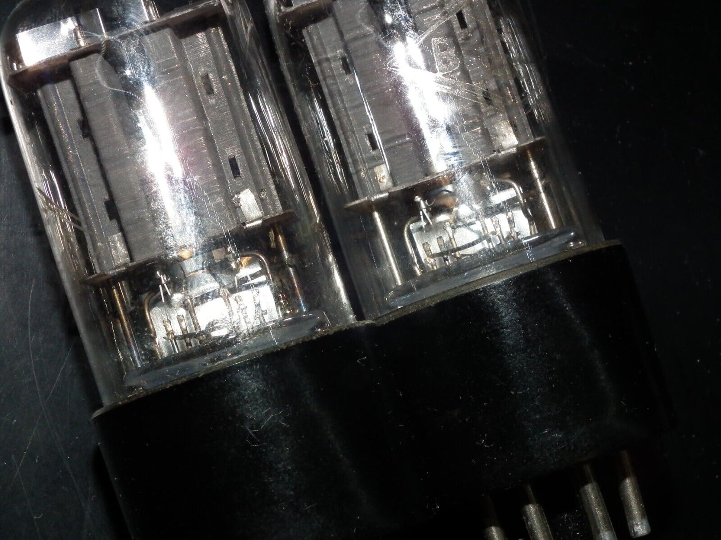 Platinum Matched Pair Foton 6SN7GT 6N8S NOS early 50s Tashkent Plant Great Sound