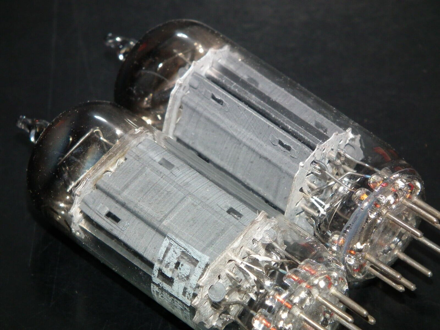 ATES RCA 6CG7 Platinum Matched Pair Square Getter Marantz 8B Leben Conrad Johnso