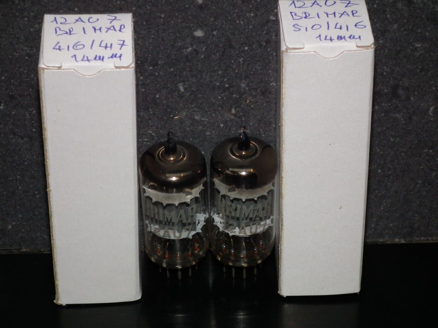 Matched Pair BRIMAR 12AU7 ECC82 Made In England Used 95%