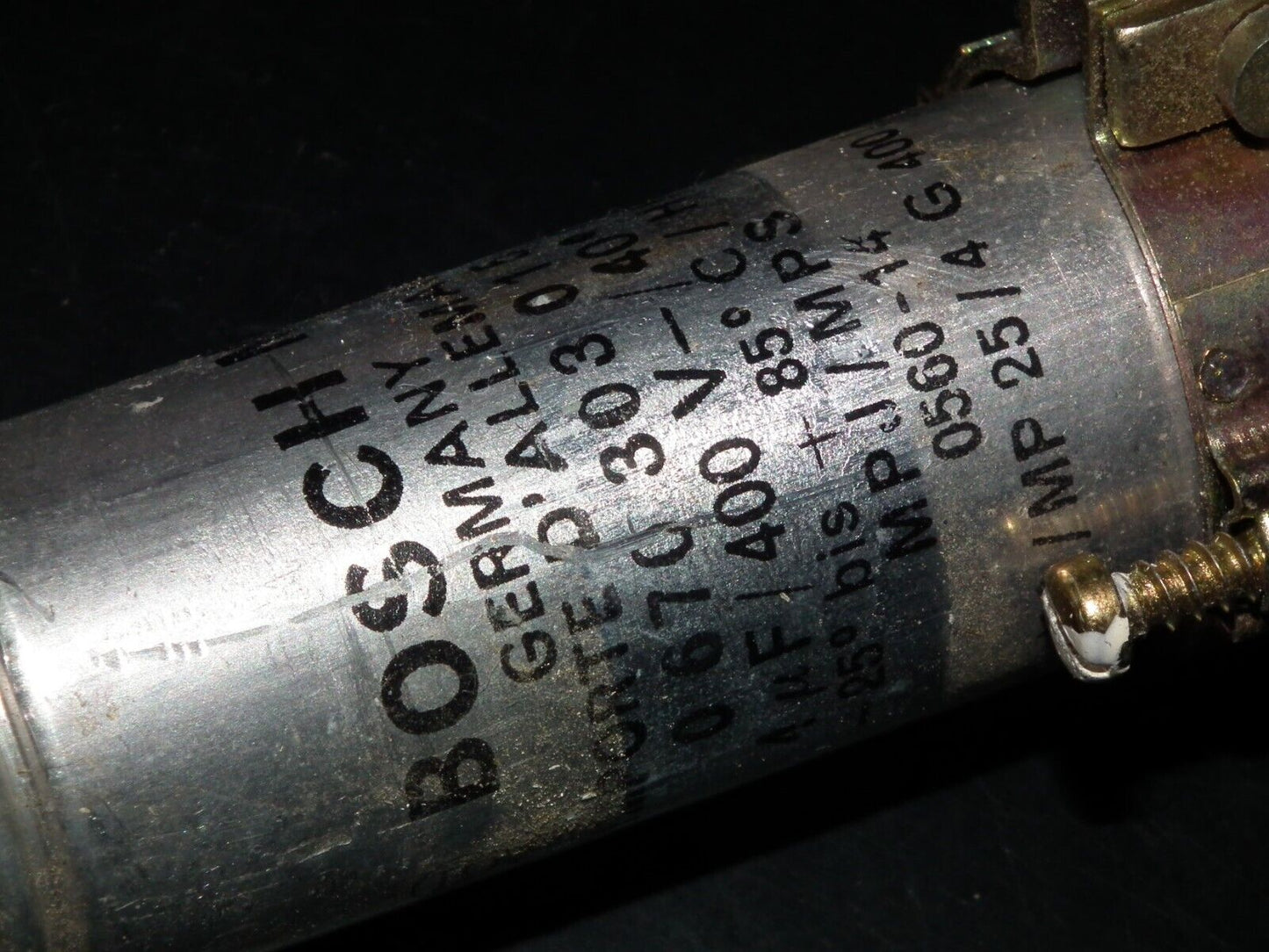 One vintage PIO capacitor 1 uF / 400V BOSCH West Germany 1960 DIY Tube Audio